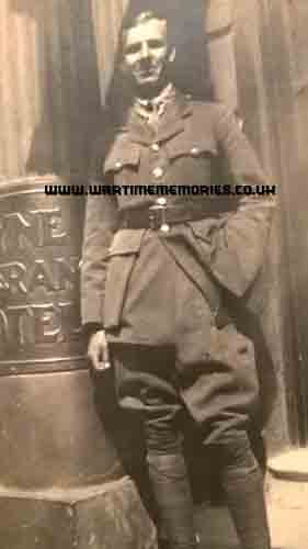 Uncle Harry at Tynemouth shortly beofre returning to France with the Northumberland  Fusiliers.